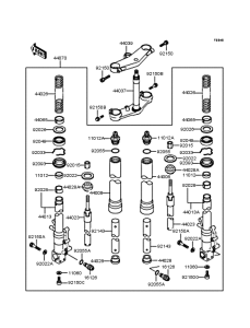 ZX400 Передняя вилка