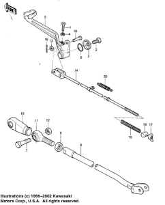 KX125 Педаль тормоза