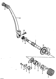 TS125 Ножной стартер