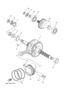 YP400 Crankshaft & piston