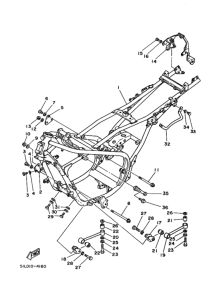 RZ350RR ﾌﾚｰﾑ