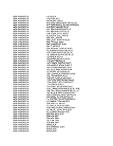 GSX-R400 Color chart
