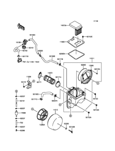 KLX250 エアクリーナ