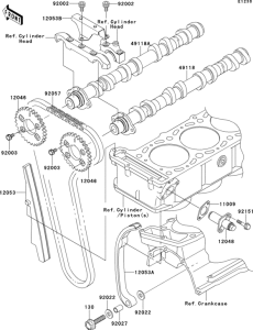 ZX1200 Распред вал
