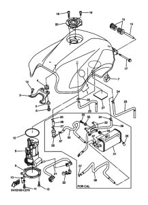 FZ6-S FZS6V Tank fuel
