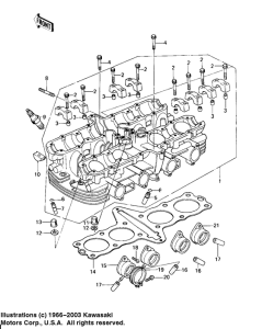KZ650 Головка цилиндров