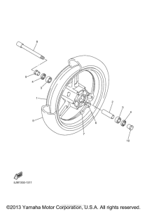 FJR1300S Переднее колесо