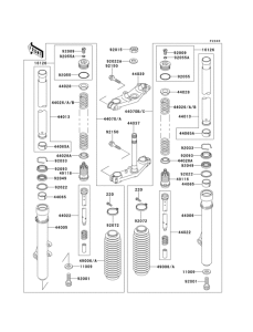  Front fork(kx80-s2 / s3)