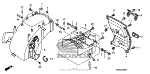 GL1800 (ABS) Rear fender (gl1800'06-)