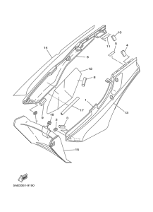 TDR125 Боковые обтекатели