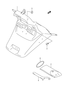 AN650 (ABS) Заднее крыло
