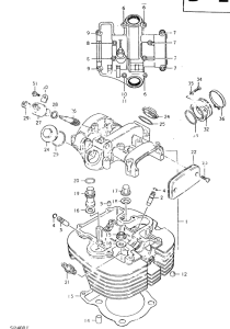 SP400 Головка цилиндров