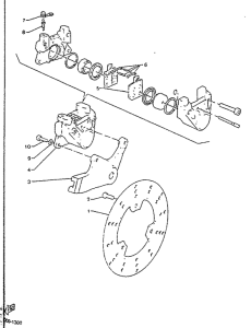 TZR125R Задний суппорт
