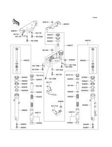 BN125 Передняя вилка