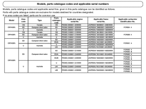  *Applicable serial numbers