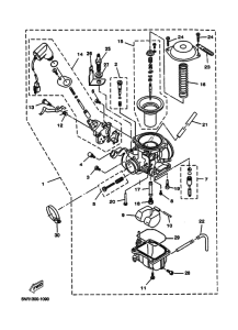 YP125D Carburetor assy