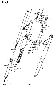 GP100 Вилка передней оси