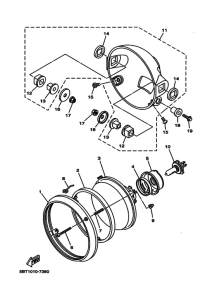 ST225 Headlight assy