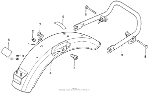 CB200T Задний бампер