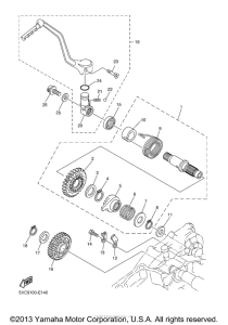 YZ250FYL Стартер