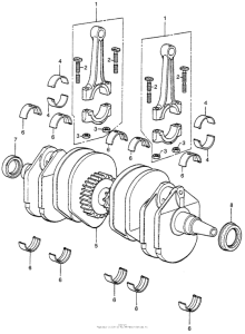 CB400 Коленвал