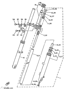 SR250 Передняя вилка