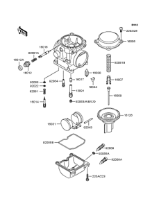 KLE400 Карбюратор в разборе