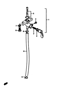 RM500 Топливный кран