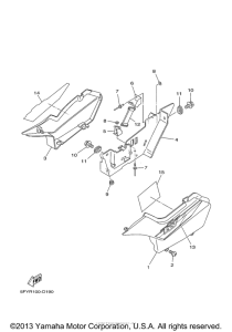 TW200T1 Боковые обтекатели