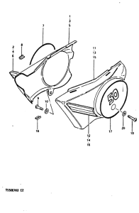 TS50 Обтекатель задний