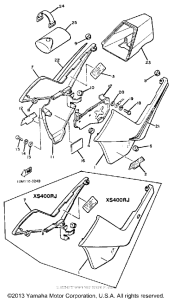 XS400RK Side cover tool
