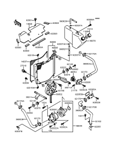 ZX400 Радиатор
