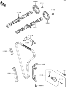 ZG1200 Распред вал