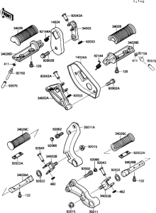 VN1500 Подножки
