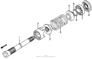 CX650 Вал ведущий