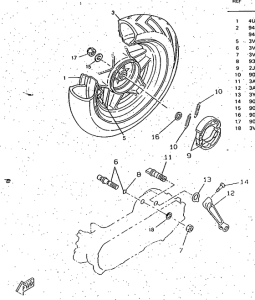 CW50RSP Переднее колесо