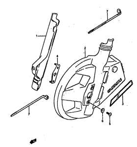DR800 Передняя вилка cover