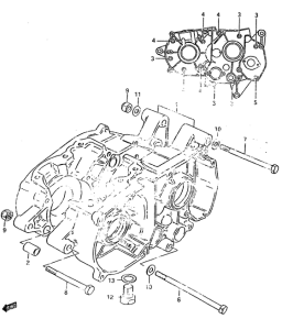 ZR50 Картер двигателя