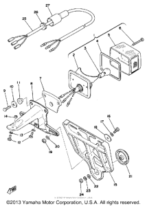 DT100D Задний фонарь