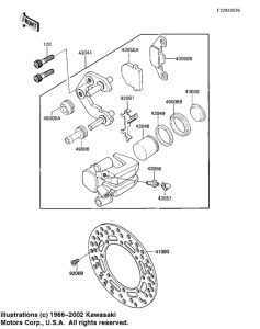 KX125 Передний суппорт