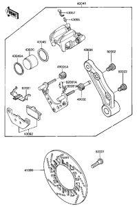 ZX600 Передний суппорт
