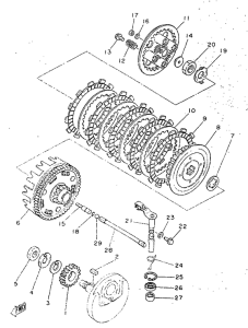 SR250 Сцепление