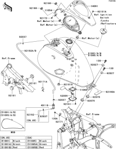 VN900 Fuel tank(1 / 3)(c8f)