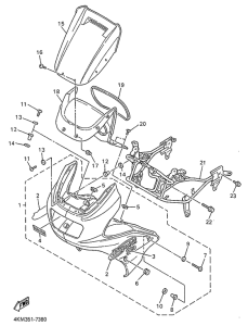 XJ900S Обтекатель 1