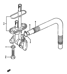 DR350 Топливный кран