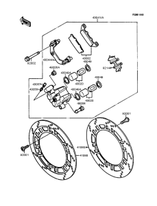EX250 Передний тормоз