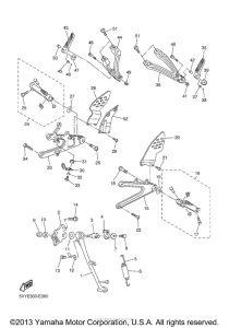 YZF-R1S Подножки