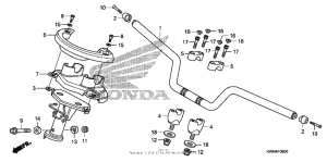 PCX125 Handlebar + handle cover