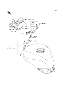ZX1000 Демпфер рулевой