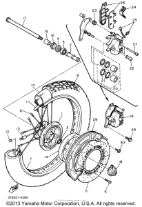 XT600EFC Переднее колесо